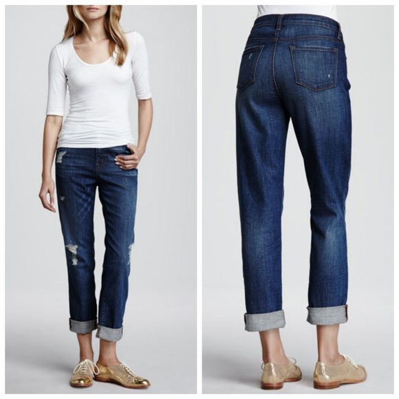 J Brand Denim - J BRAND Aidan Boyfriend Distressed Jeans